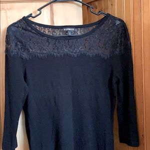 Lacey black top. Worn only a couple times.